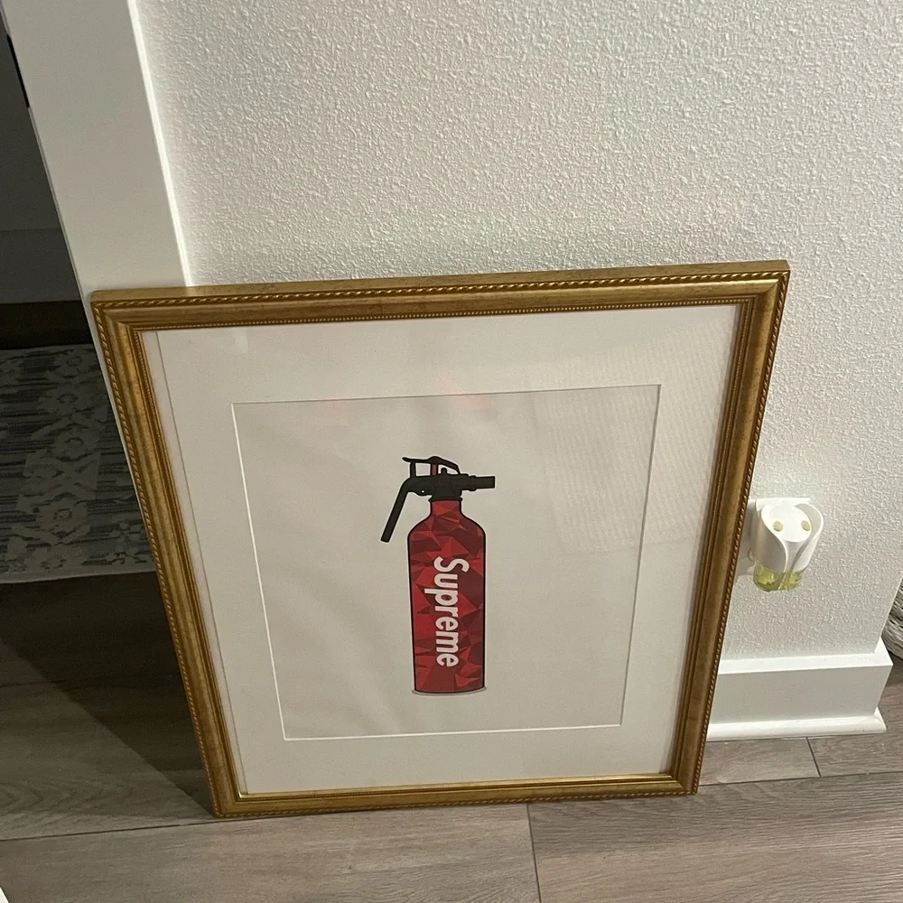 Supreme Print Home Decor Golden Frame